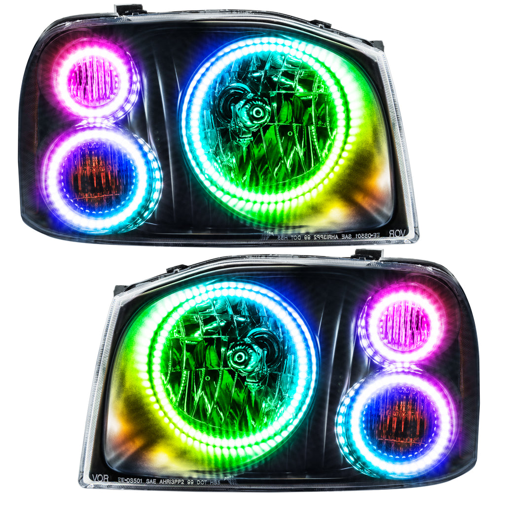 Oracle-01-04-Nissan-Frontier-Smd-Hl---Triple-Halo---Colorshift-W-2.0-Controller
