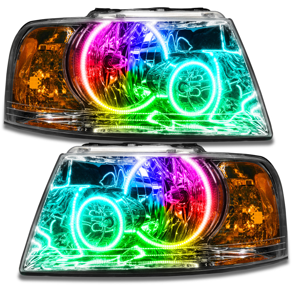 Oracle-03-06-Ford-Expedition-Smd-Hl---Chrome---Colorshift-WO-Controller