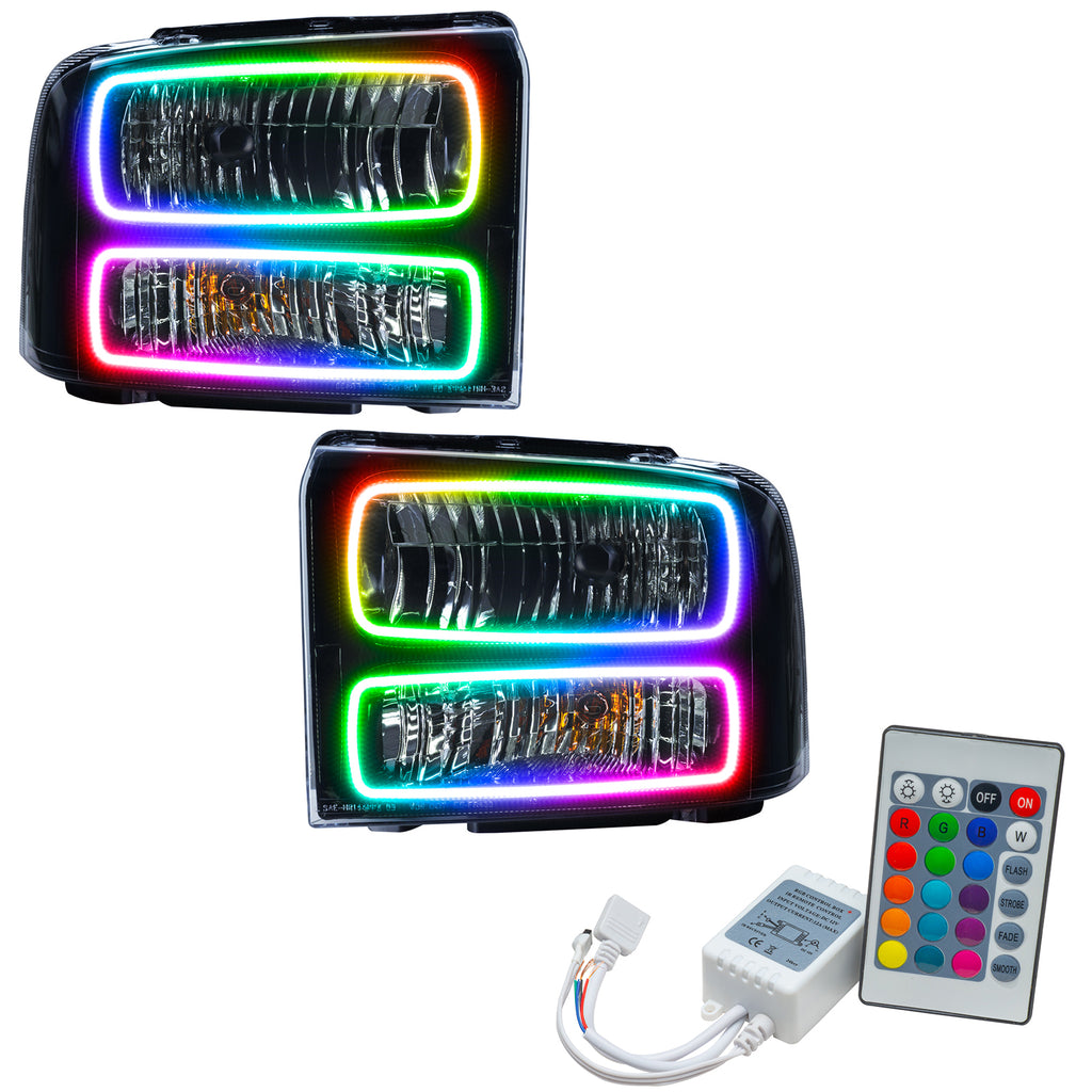 Oracle-05-07-Ford-F-250350-Smd-Hl---Black---Colorshift-W-Simple-Controller