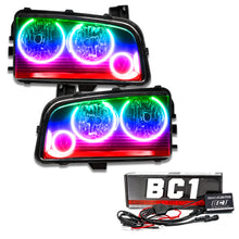Load image into Gallery viewer, Oracle-05-10-Dodge-Charger-Smd-Hl-(Non-Hid)---Triple-Halo---Colorshift-W-Bc1-Controller