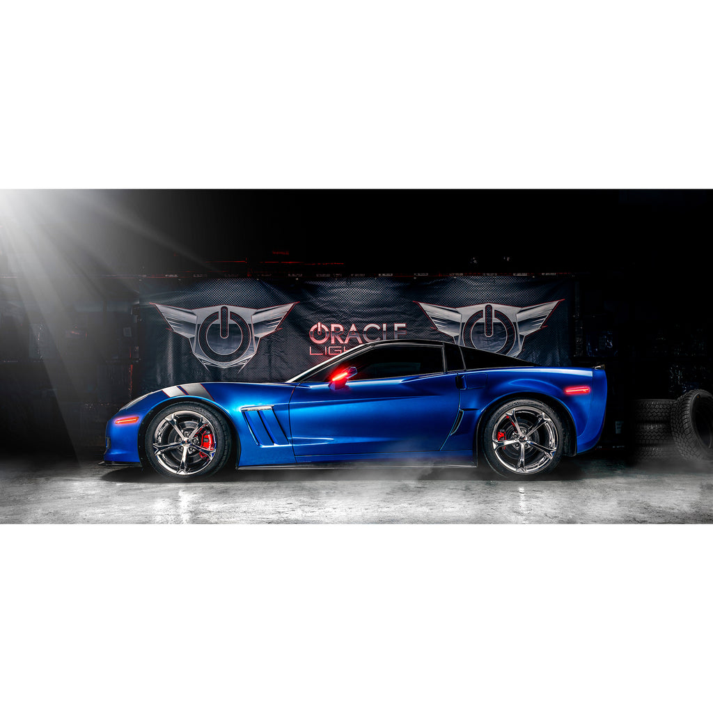 Oracle-05-13-Chevy-Corvette-C6-Concept-Sidemarker-Set---Clear---Daytona-Sunset-Orange-(G8f)