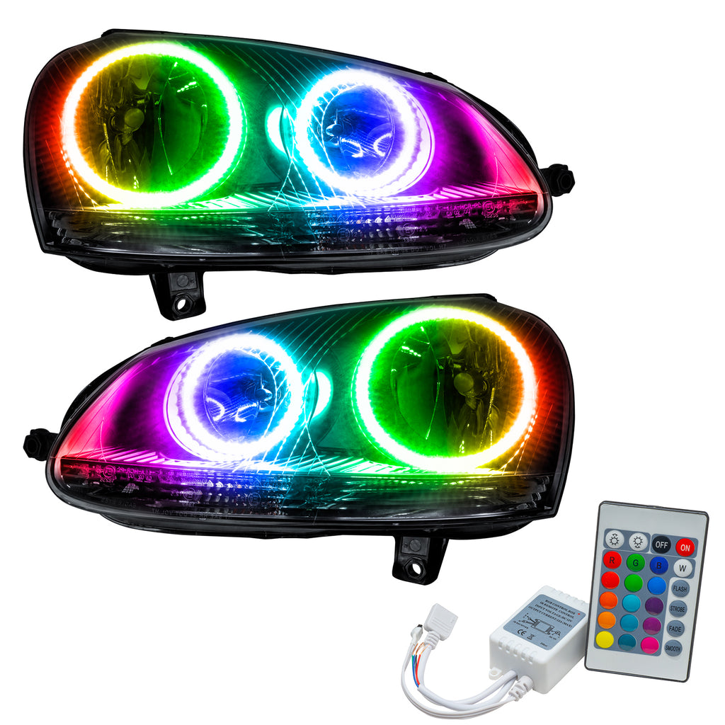 Oracle-06-10-Volkswagen-Jetta-Smd-Hl---Chrome---Colorshift-W-Simple-Controller