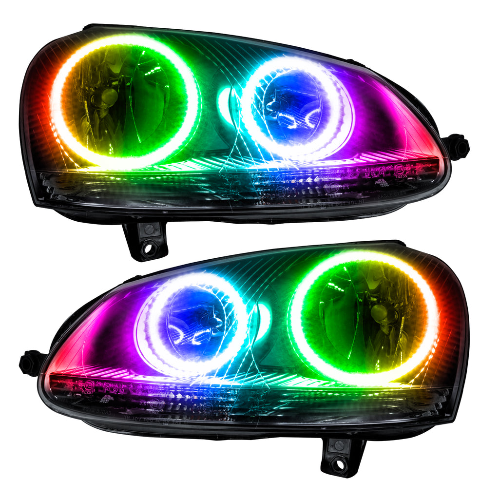 Oracle-06-10-Volkswagen-Jetta-Smd-Hl---Chrome---Colorshift-W-Simple-Controller