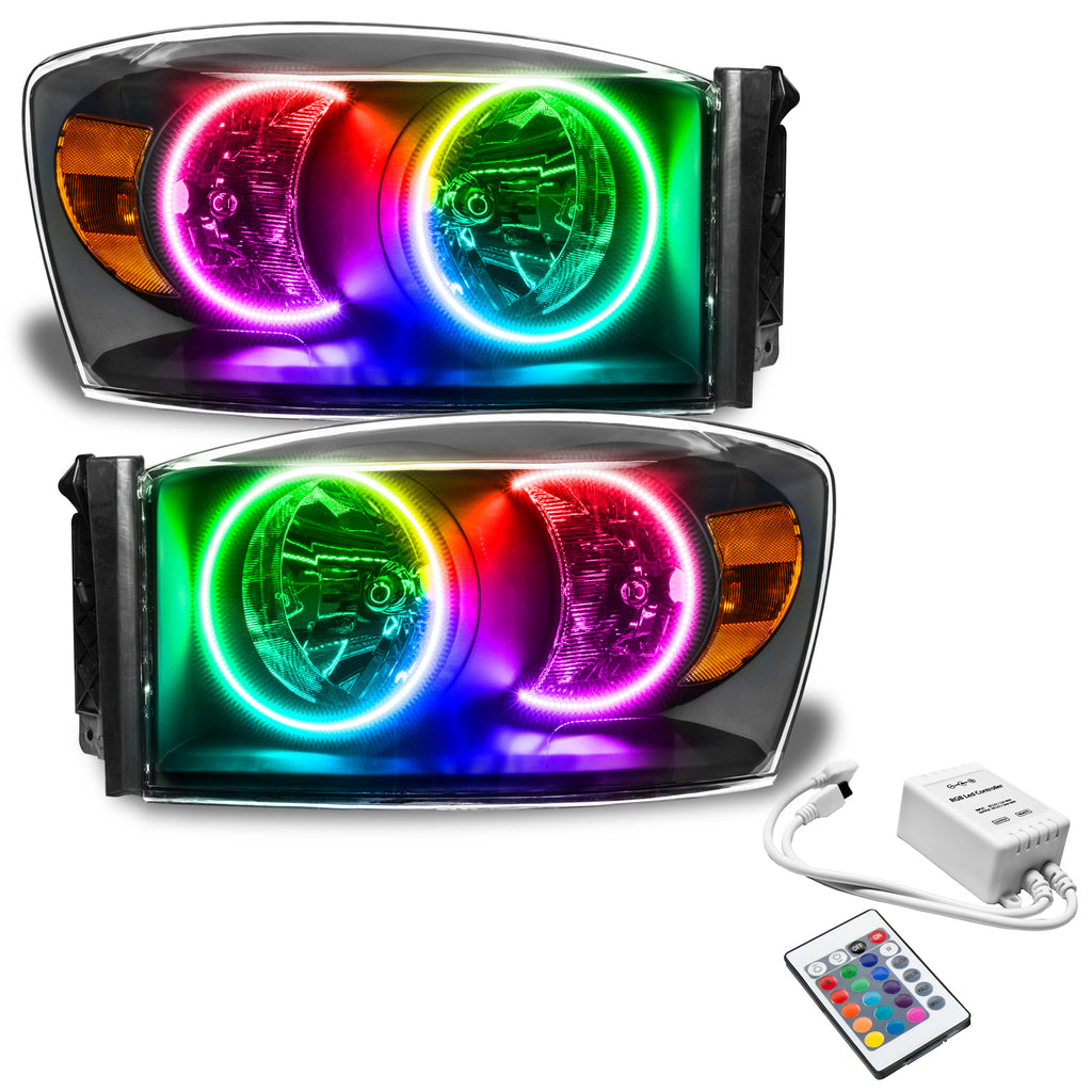 Oracle-07-08-Dodge-Ram-Smd-Hl---Black---Colorshift-W-Simple-Controller