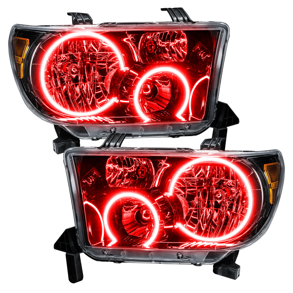 Oracle-07-11-Toyota-Tundra-Pre-Assembled-Headlights---Black-Housing---Colorshift-W-Bc1-Controller