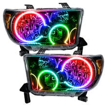 Load image into Gallery viewer, Oracle-07-11-Toyota-Tundra-Pre-Assembled-Headlights---Black-Housing---Colorshift-W-Bc1-Controller