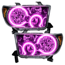 Load image into Gallery viewer, Oracle-07-11-Toyota-Tundra-Pre-Assembled-Headlights---Black-Housing---Colorshift-W-Bc1-Controller