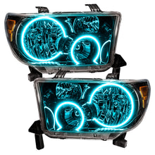 Load image into Gallery viewer, Oracle-07-11-Toyota-Tundra-Pre-Assembled-Headlights---Black-Housing---Colorshift-W-Bc1-Controller