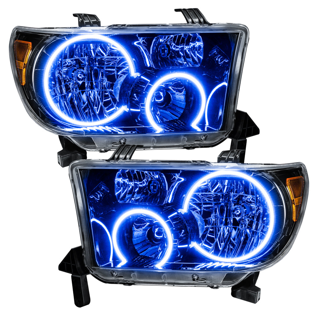 Oracle-07-11-Toyota-Tundra-Pre-Assembled-Headlights---Black-Housing---Colorshift-W-Bc1-Controller