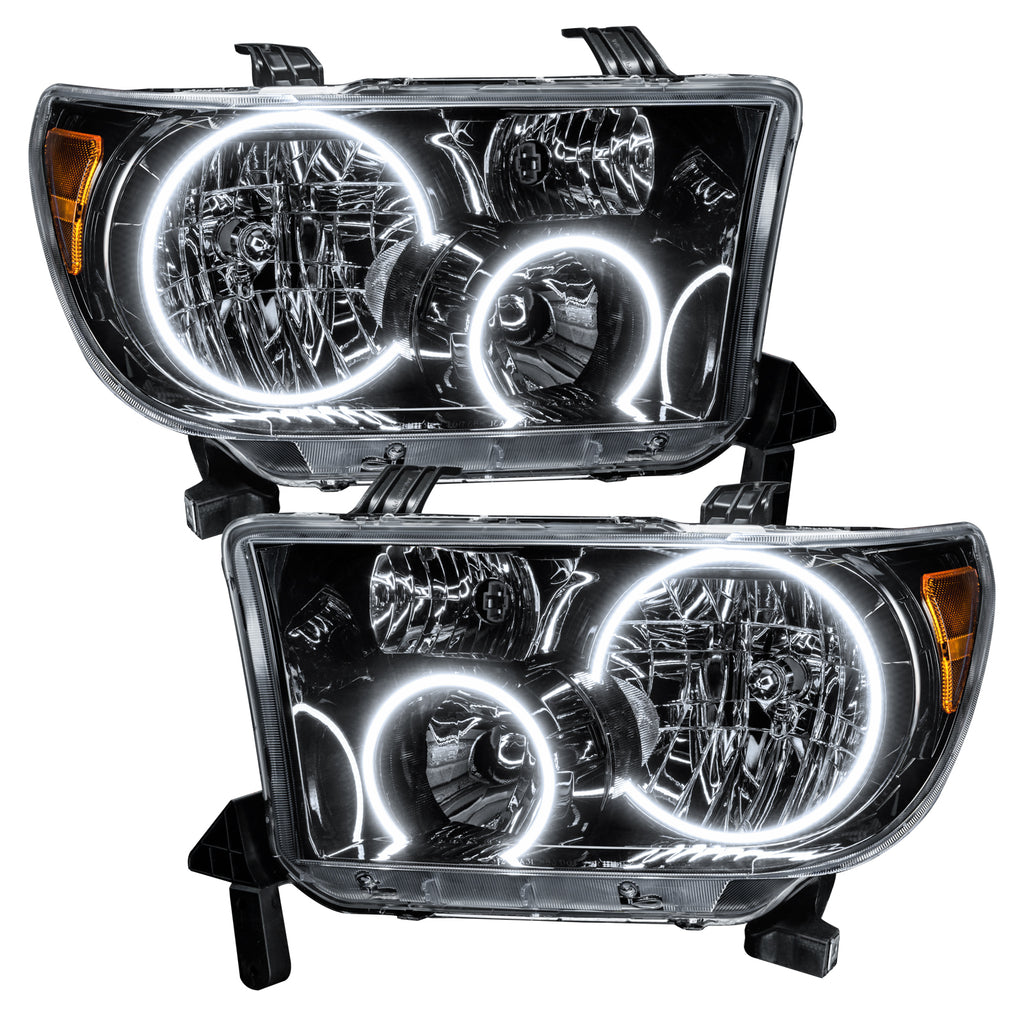 Oracle-07-11-Toyota-Tundra-Pre-Assembled-Headlights---Black-Housing---Colorshift-W-Bc1-Controller