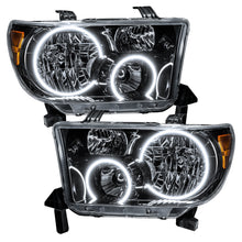 Load image into Gallery viewer, Oracle-07-11-Toyota-Tundra-Pre-Assembled-Headlights---Black-Housing---Colorshift-W-Bc1-Controller