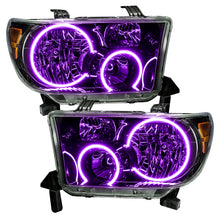 Load image into Gallery viewer, Oracle-07-11-Toyota-Tundra-Pre-Assembled-Headlights---Black-Housing---Colorshift-W-Bc1-Controller