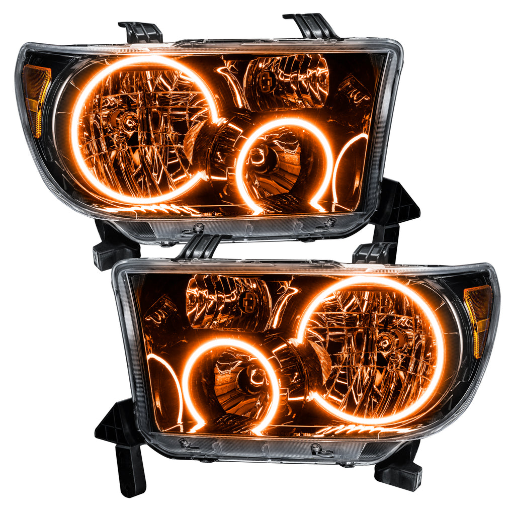 Oracle-07-11-Toyota-Tundra-Pre-Assembled-Headlights---Black-Housing---Colorshift-W-Bc1-Controller