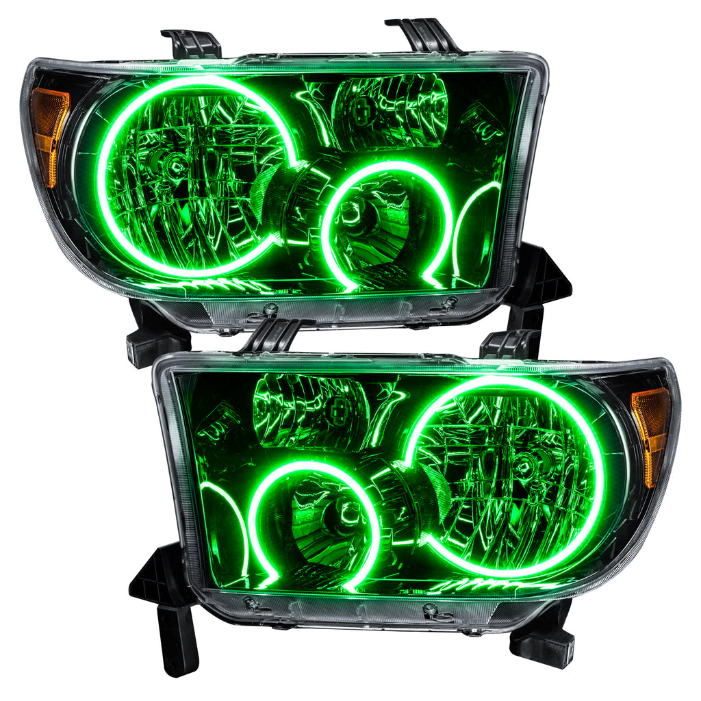 Oracle-07-11-Toyota-Tundra-Pre-Assembled-Headlights---Black-Housing---Colorshift-W-Bc1-Controller