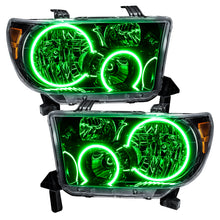 Load image into Gallery viewer, Oracle-07-11-Toyota-Tundra-Pre-Assembled-Headlights---Black-Housing---Colorshift-W-Bc1-Controller