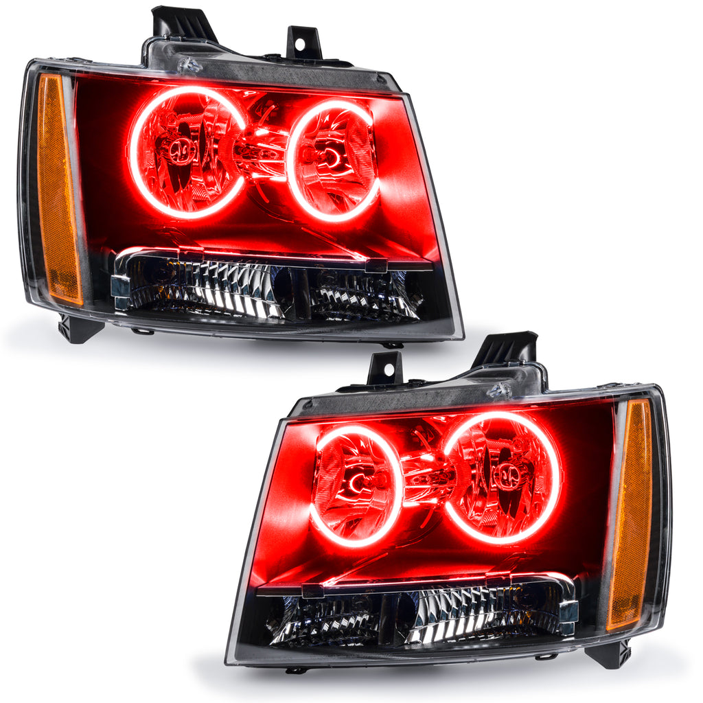 Oracle-07-13-Chevrolet-Avalanche-Pre-Assembed-Smd-Headlights---Red