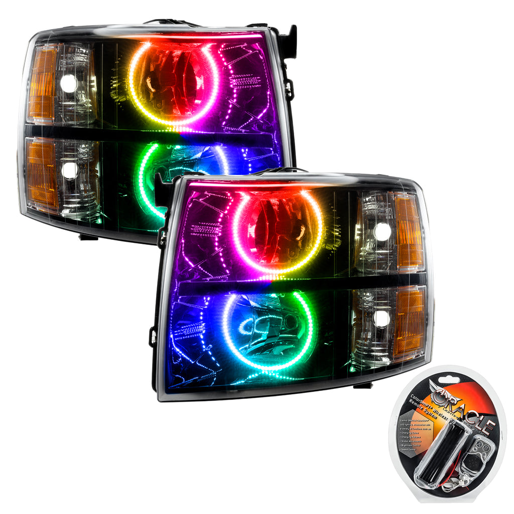 Oracle-07-13-Chevrolet-Silverado-Smd-Hl---Black---Round-Style---Colorshift