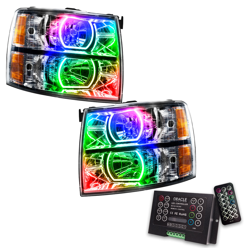 Oracle-07-13-Chevrolet-Silverado-Smd-Hl---Square-Style---Colorshift-W-2.0-Controller