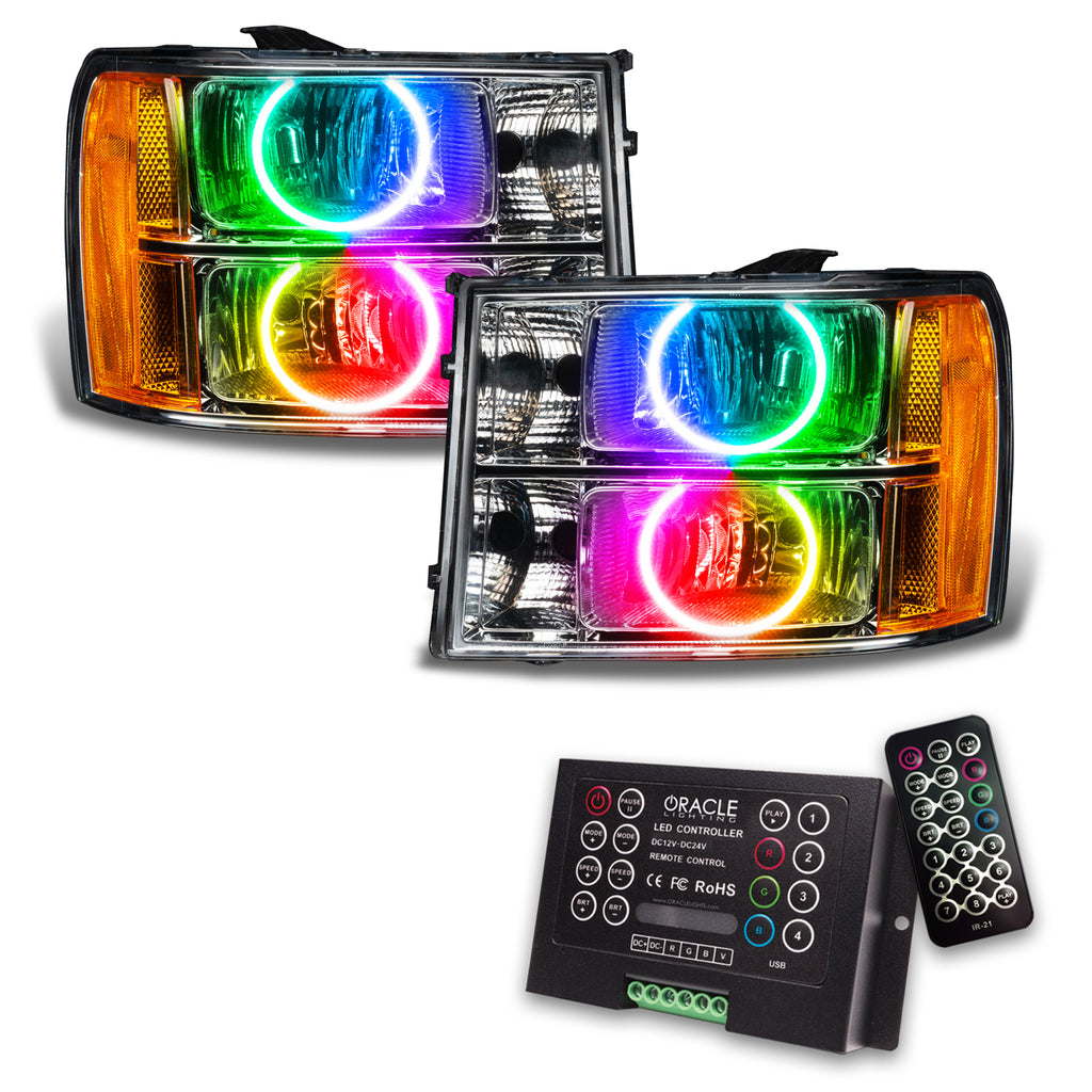Oracle-07-13-Gmc-Sierra-Smd-Hl---Round-Ring-Design---Colorshift-W-2.0-Controller