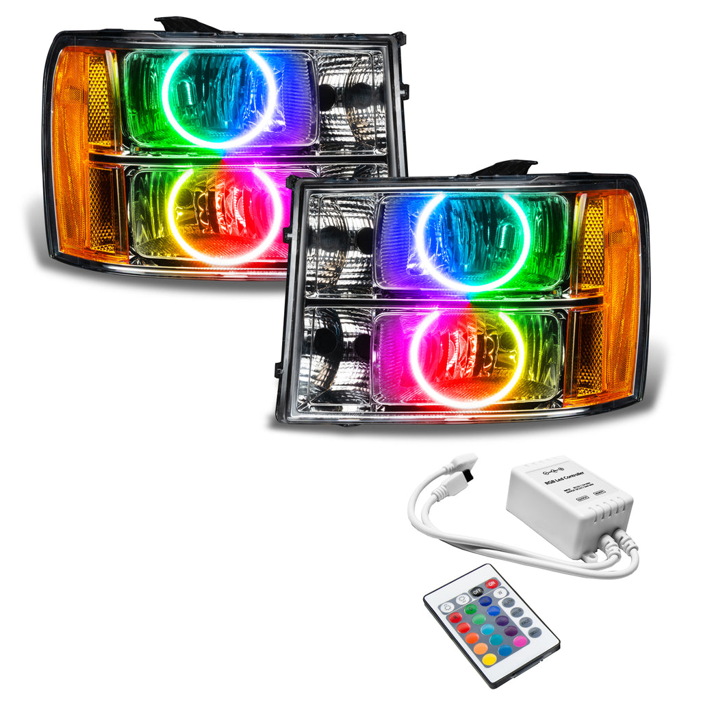 Oracle-07-13-Gmc-Sierra-Smd-Hl---Round-Ring-Design---Colorshift-W-Simple-Controller