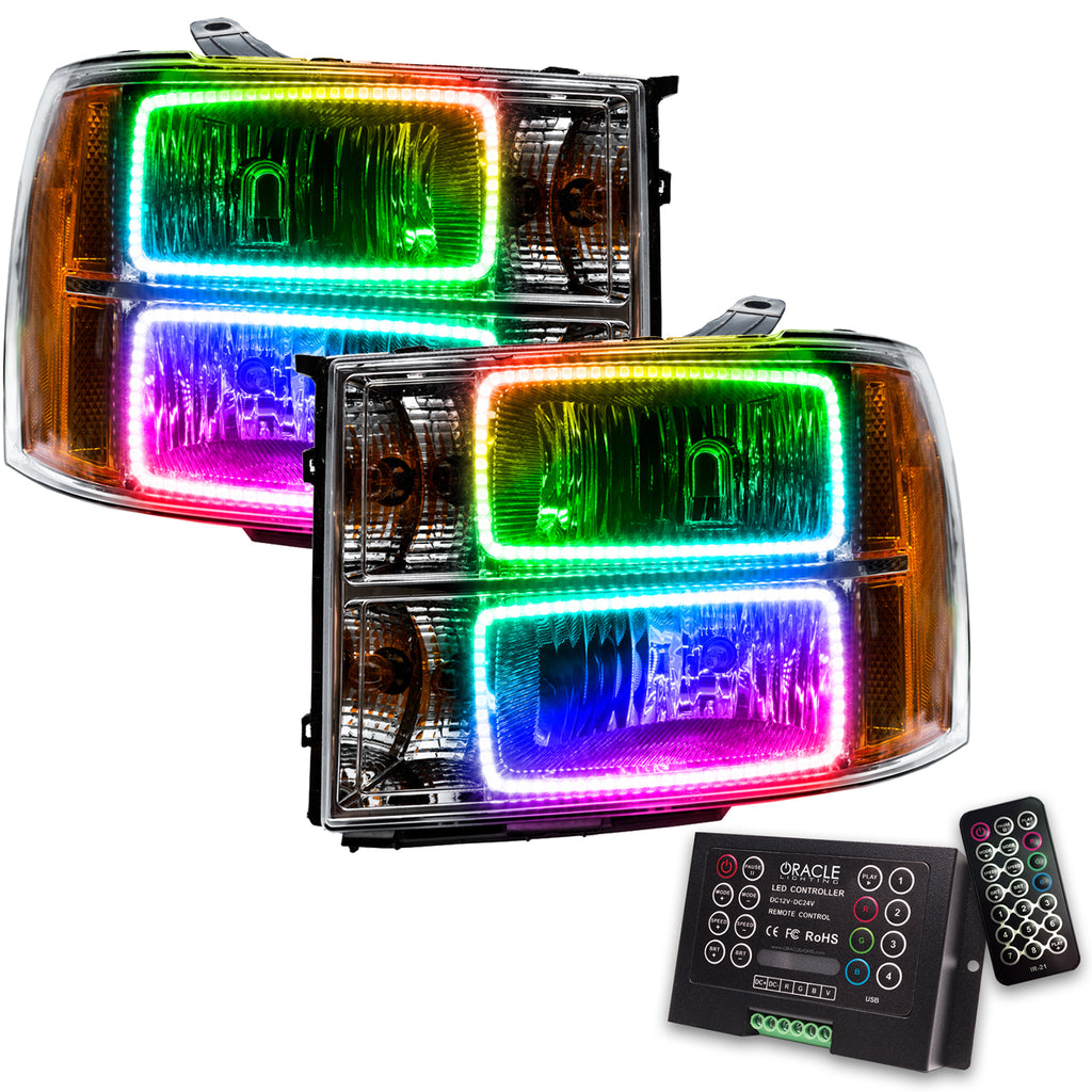 Oracle-07-13-Gmc-Sierra-Smd-Hl---Square-Ring-Design---Colorshift-W-2.0-Controller