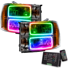 Load image into Gallery viewer, Oracle-07-13-Gmc-Sierra-Smd-Hl---Square-Ring-Design---Colorshift-W-2.0-Controller