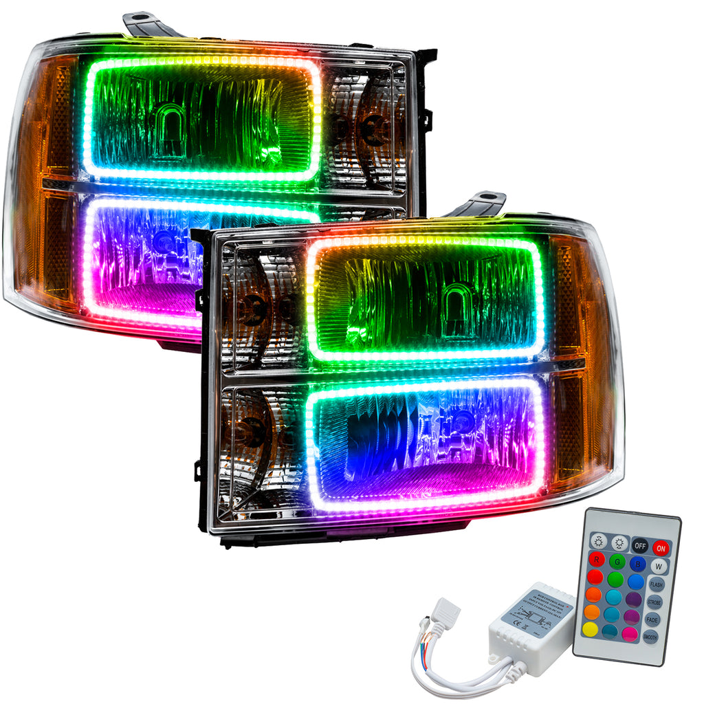 Oracle-07-13-Gmc-Sierra-Smd-Hl---Square-Ring-Design---Colorshift-W-Simple-Controller