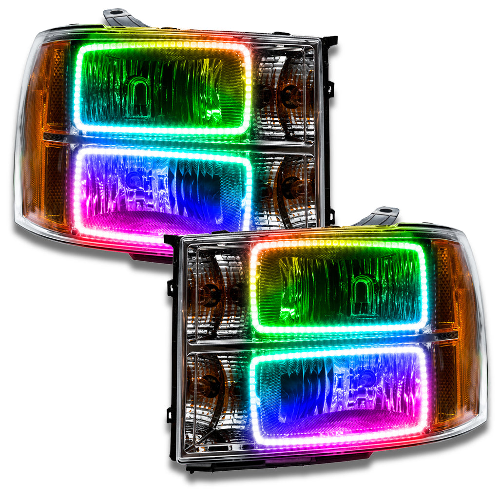 Oracle-07-13-Gmc-Sierra-Smd-Hl---Square-Ring-Design---Colorshift-WO-Controller