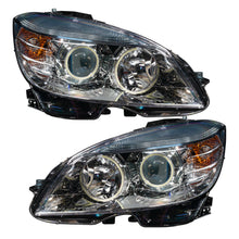Load image into Gallery viewer, Oracle-08-11-Mercedes-Benz-C-Class-Pre-Assembled-Headlights-Chrome---Colorshift-W-Simple-Controller