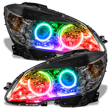 Load image into Gallery viewer, Oracle-08-11-Mercedes-Benz-C-Class-Pre-Assembled-Headlights-Chrome---Colorshift-W-Simple-Controller
