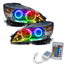 Load image into Gallery viewer, Oracle-08-11-Mercedes-Benz-C-Class-Pre-Assembled-Headlights-Chrome---Colorshift-W-Simple-Controller