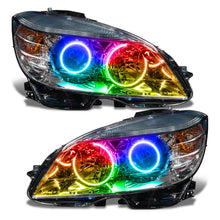 Load image into Gallery viewer, Oracle-08-11-Mercedes-Benz-C-Class-Pre-Assembled-Headlights-Chrome-Housing-Colorshift-WO-Controller