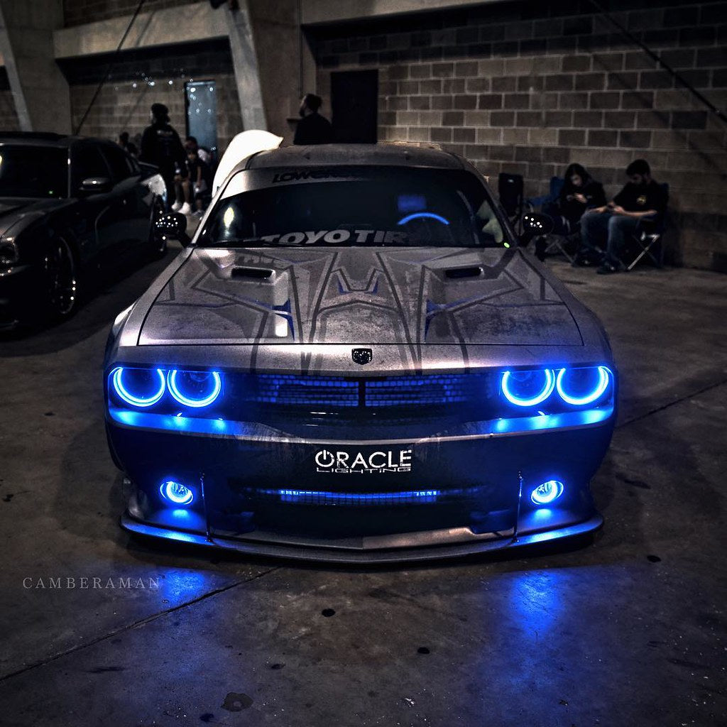 Oracle-08-14-Dodge-Challenger-Dynamic-Surface-Mount-Headlight-Halo-Kit---Colorshift---Dynamic