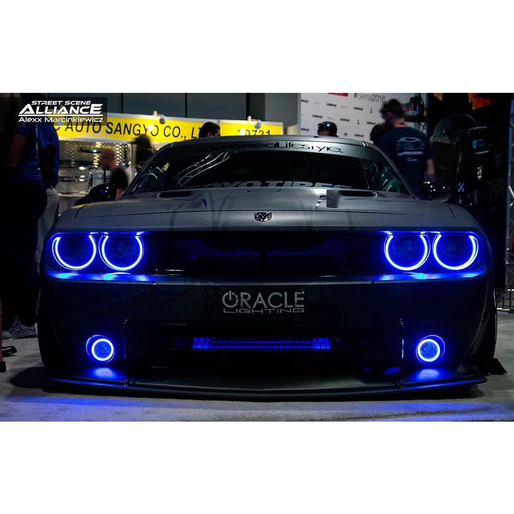 Oracle-08-14-Dodge-Challenger-Dynamic-Surface-Mount-Headlight-Halo-Kit---Colorshift---Dynamic