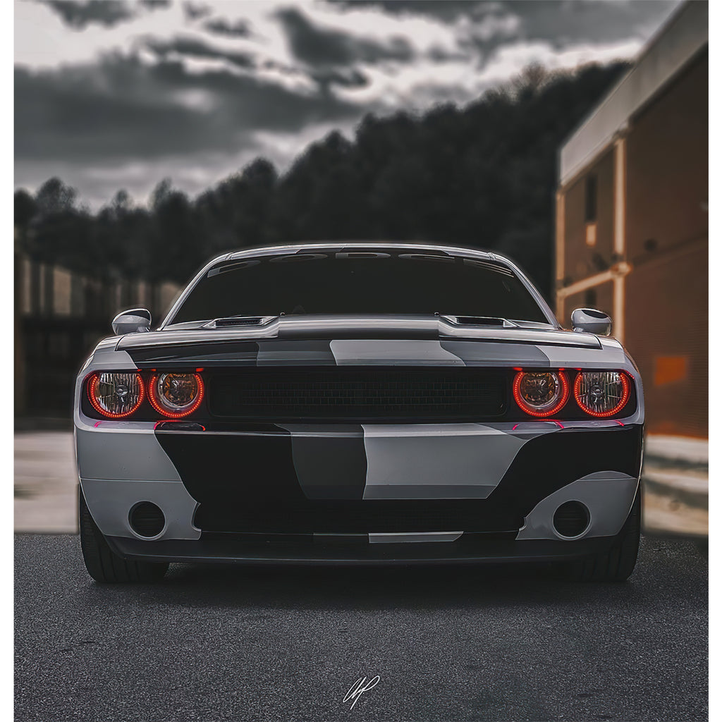 Oracle-08-14-Dodge-Challenger-Dynamic-Surface-Mount-Headlight-Halo-Kit---Colorshift---Dynamic