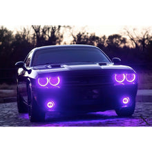 Load image into Gallery viewer, Oracle-08-14-Dodge-Challenger-Dynamic-Surface-Mount-HeadlightFog-Light-Halo-Kit-Combo---Colorshift