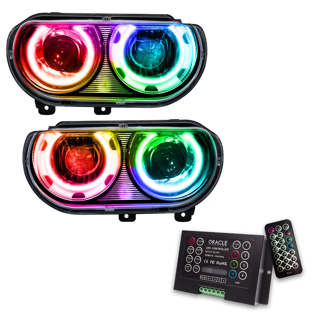 Oracle-08-14-Dodge-Challenger-Smd-Hl-(Hid-Style)---Colorshift-W-2.0-Controller