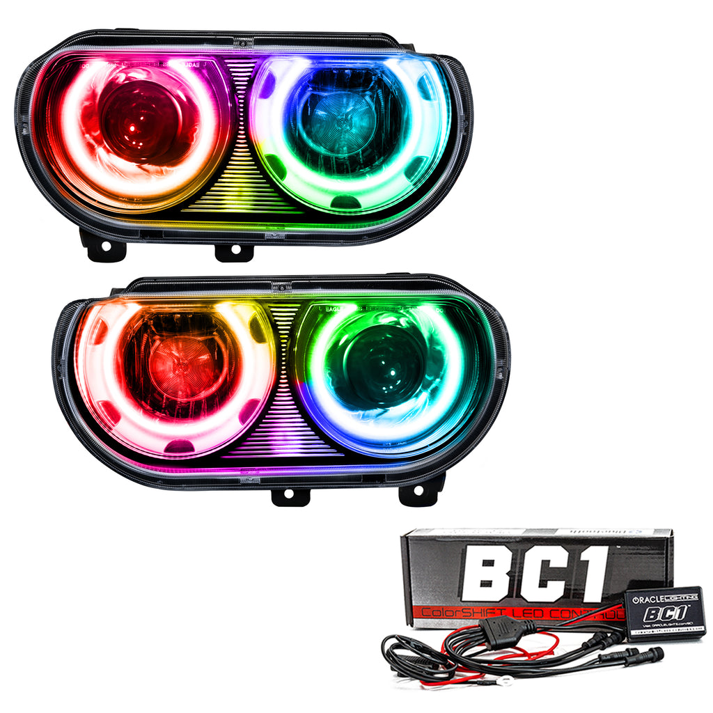 Oracle-08-14-Dodge-Challenger-Smd-Hl-(Hid-Style)---Colorshift-W-Bc1-Controller