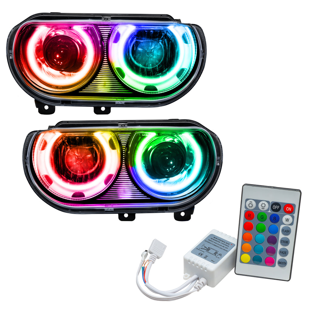 Oracle-08-14-Dodge-Challenger-Smd-Hl-(Hid-Style)---Colorshift-W-Simple-Controller
