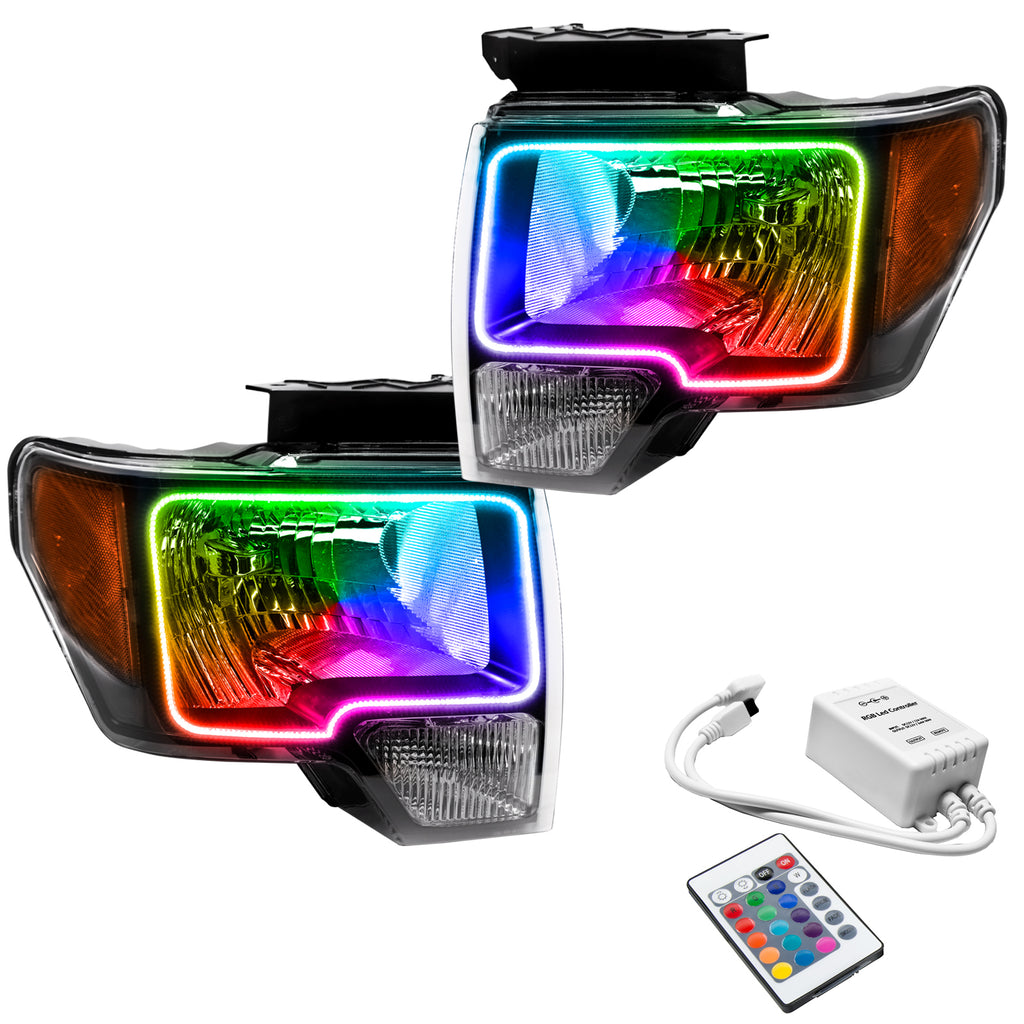 Oracle-09-14-Ford-F-150-Led-Hl---Black---Colorshift-W-Simple-Controller