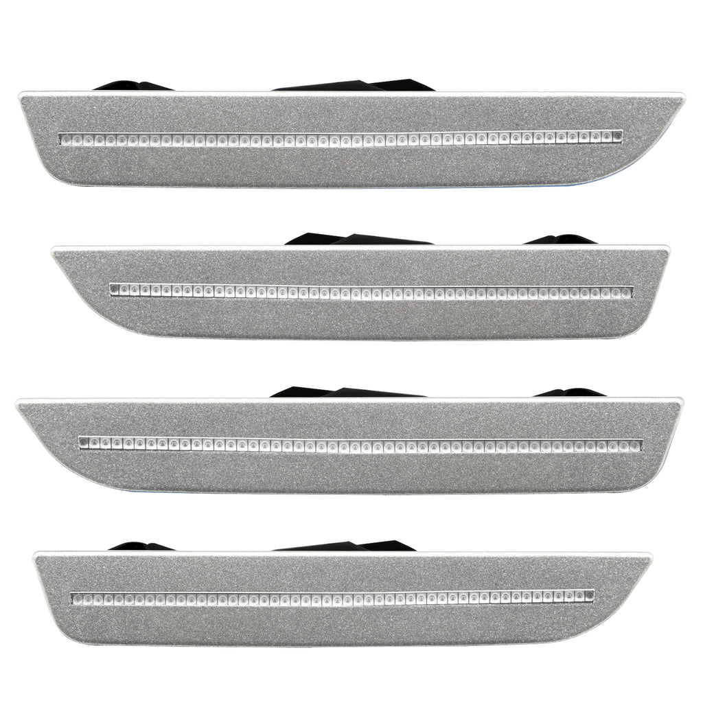 Oracle-10-14-Ford-Mustang-Concept-Sidemarker-Set---Clear---Brilliant-Silver-Metallic-(Ui)