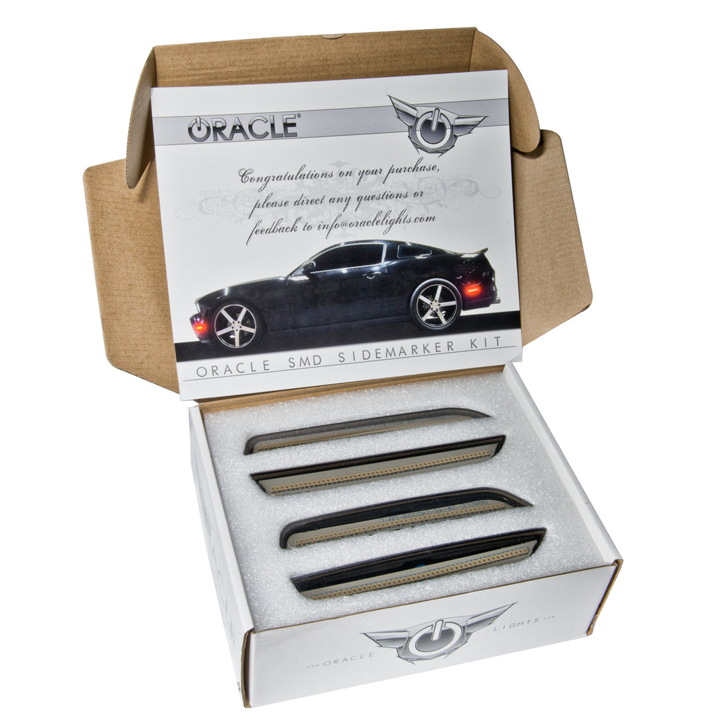 Oracle-10-14-Ford-Mustang-Concept-Sidemarker-Set---Clear---Colorado-Red-(D3)