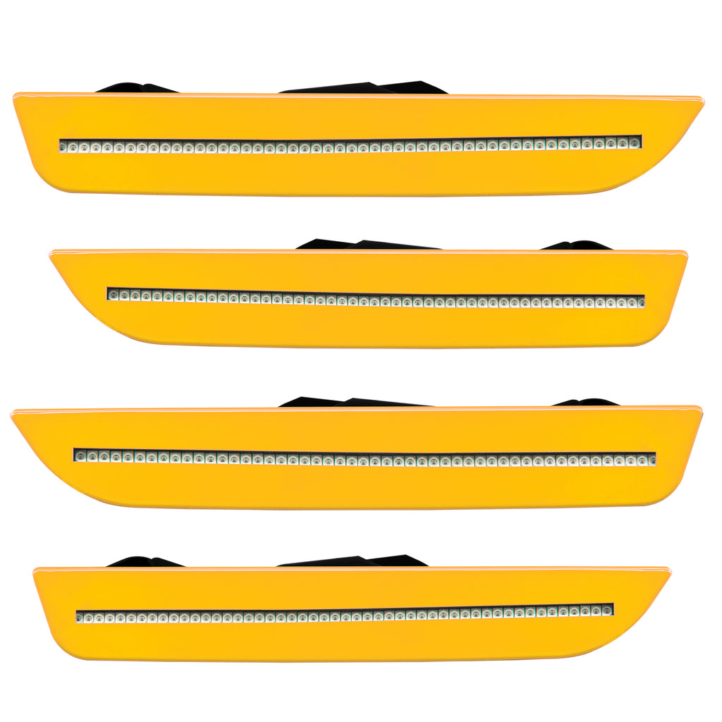 Oracle-10-14-Ford-Mustang-Concept-Sidemarker-Set---Clear---School-Bus-Yellow-(B1bym628)