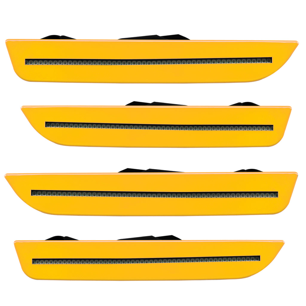 Oracle-10-14-Ford-Mustang-Concept-Sidemarker-Set---Tinted---School-Bus-Yellow-(B1bym628)