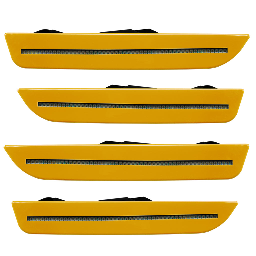 Oracle-10-14-Ford-Mustang-Concept-Sidemarker-Set---Tinted---Yellow-Blaze-Tricoat-(Nq)
