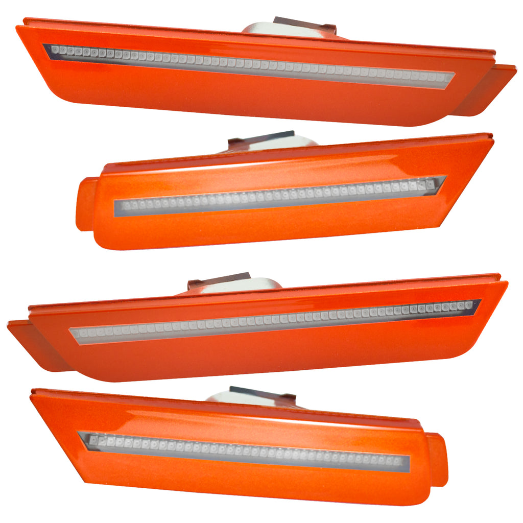 Oracle-10-15-Chevy-Camaro-Concept-Sidemarker-Set---Clear---Inferno-Orange-Metallic-(Gcr)