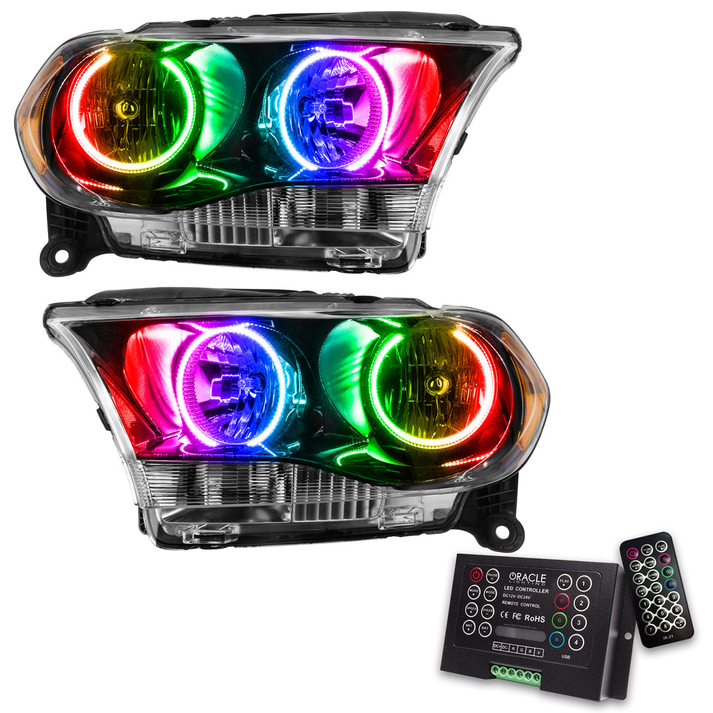 Oracle-11-13-Dodge-Durango-Smd-Hl-Halogen---Black---Colorshift-W-2.0-Controller