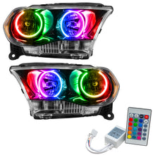 Load image into Gallery viewer, Oracle-11-13-Dodge-Durango-Smd-Hl-Halogen---Black---Colorshift-W-Simple-Controller
