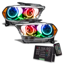 Load image into Gallery viewer, Oracle-11-13-Dodge-Durango-Smd-Hl-Halogen---Chrome---Colorshift-W-2.0-Controller