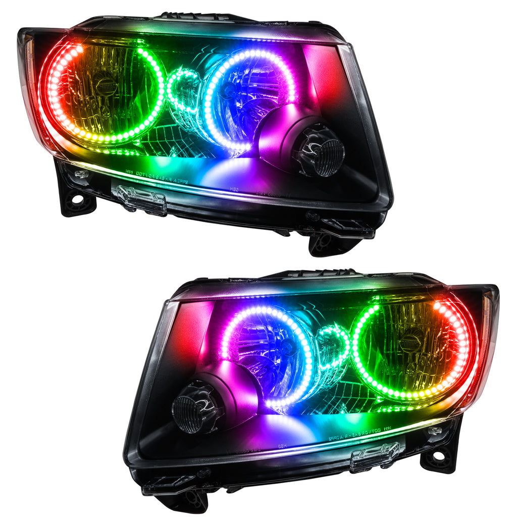 Oracle-11-13-Jeep-Grand-Cherokee-Smd-Hl-(Non-Hid)---Chrome---Colorshift-WO-Controller